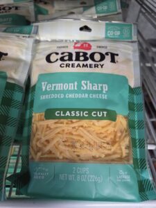 Cabbot - Shredded Cheddar Cheese Vermont Sharp