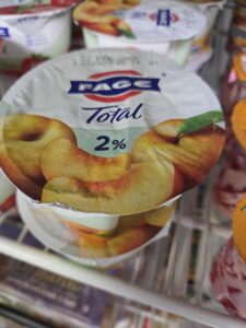 Greek Strained Yogurt -Peach