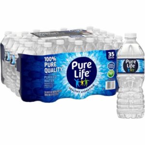 Pure Life Purified Water 16.9 Fl Oz / 500 mL Plastic Bottled Water (35 Pack)