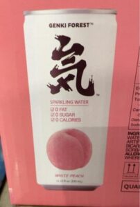Sparkling water- white peach CASE